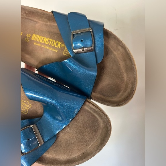 irkenstock size 40 Size 9.5-10 blue glitter single strap - Picture 7 of 8